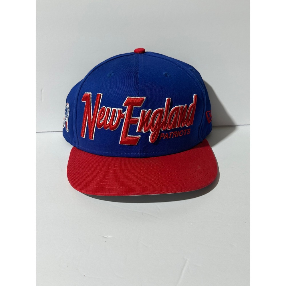 New Era New England Patriots Hat NFL Football Cap Adjustable Blue Red